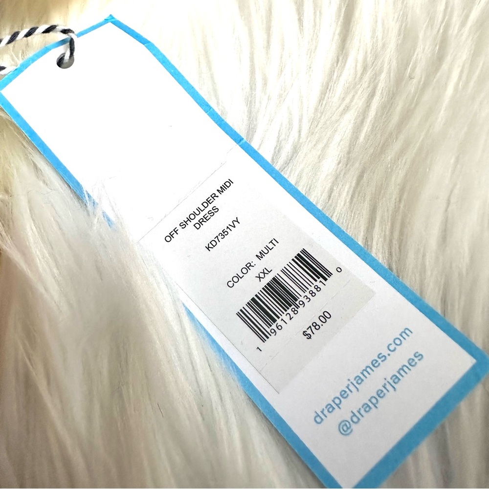 NWT Draper James Off Shoulder Ruffle Sleeve Midi Dress XXL - Picture 7 of 9